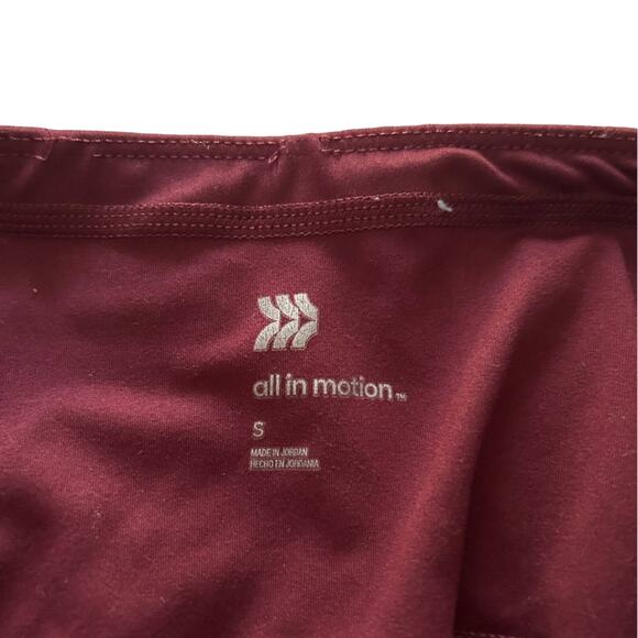 All In Motion Women's Maroon Leggings Small - Picture 2 of 5